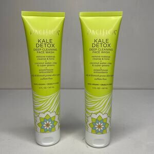 Pacifica‎ Face Wash, Kale Detox, New/Sealed, Lot of 2